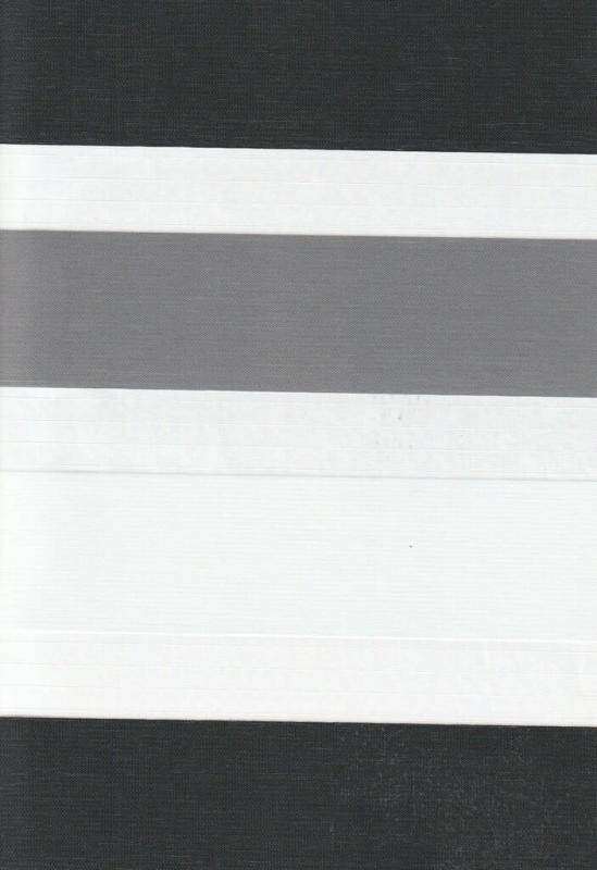 Открытые рулонные шторы день-ночь Салерно, серый 2002