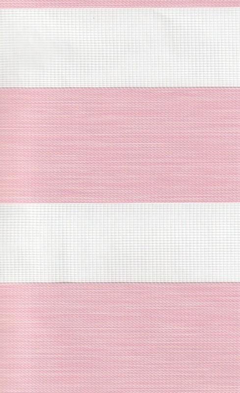Открытые рулонные шторы день-ночь Бергамо, розовый 210