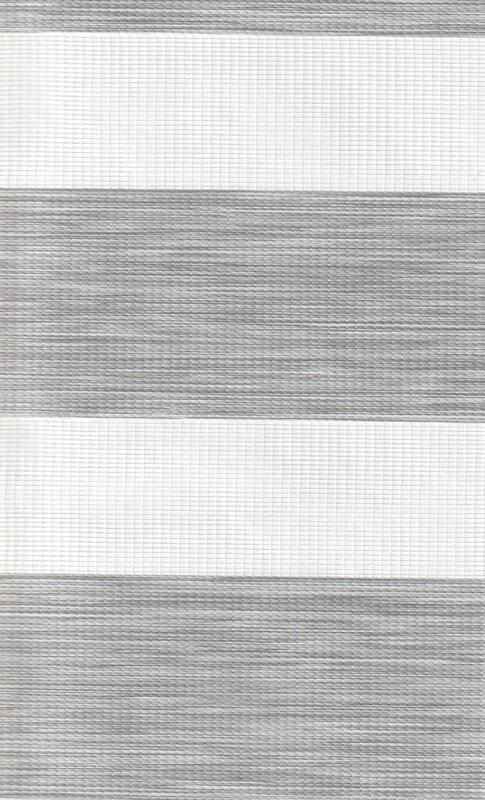 Открытые рулонные шторы день-ночь Бергамо, серый 212