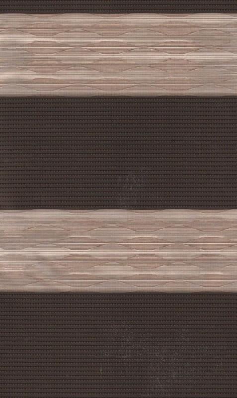 Закрытые рулонные шторы день-ночь Лацио, коричневый 87