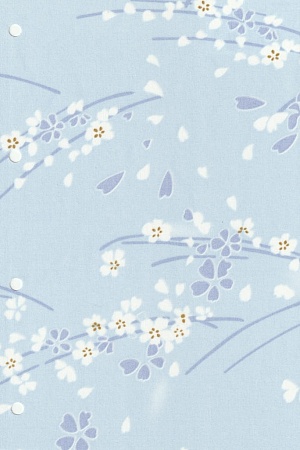 Рулонные шторы для проёма Сакура, голубой