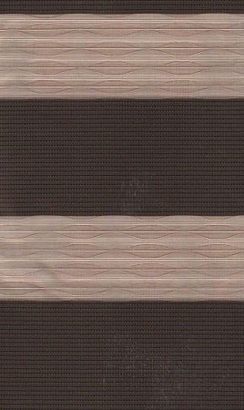 Закрытые рулонные шторы день-ночь Лацио, коричневый 87