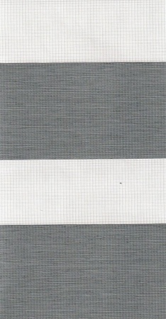 Закрытые рулонные шторы день-ночь Новара, серый 1908